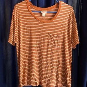 🌞Peach Striped Tee🍑